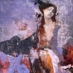 Untitled, Serhiy Rezhnichenko, Oil on canvas, 150x90, 2022, $12’000