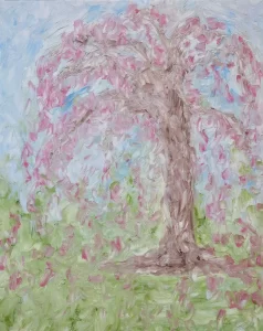 Adam Handler, Old Lyme, 2024, Oil stick on linen, 20 x 16 in