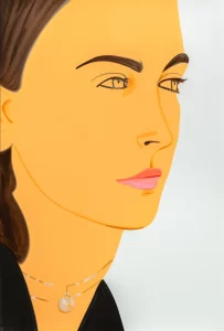 Alex Katz, Olivia 3, 2025,silkscreen, 59 x 40 in