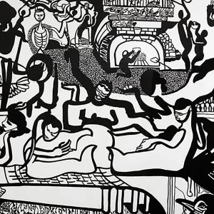Jared FitzGerald, Beautiful China, 2017, Paper Cutting, 18.5 x 5 ft