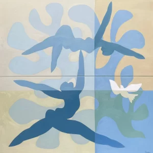 Renssen, Joy Of Life, 2026, Oil On Canvas. Diptych, 87 X 81 In