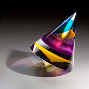 Pavel Novak, Apex, 2024, glass, 8 x 10 x 8 in