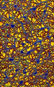 Michael David Mayo, Synapse, 2012, Oil on Canvas, 48 x 30 in