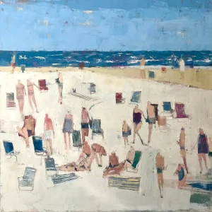Stephen Strickland, Beach Day, 2026, Oil, 36 x 36 in