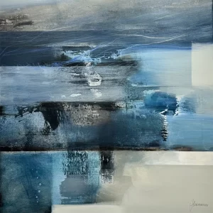 Cusumano, Deep Blue, 2025, Acrylic on Canvas, 47.24 x 39.37 in