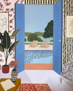 Amy Penner, By the Time You Get Here, Acrylic on Canvas, 60 x 48 in