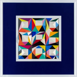 Yaacov Agam, Gemini, Spaceograph, 26.75 x 26.75 in